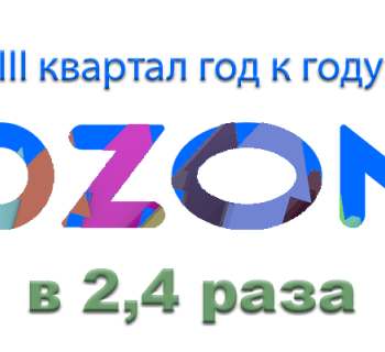 В III квартале оборот Ozon вырос в 2,4 раза