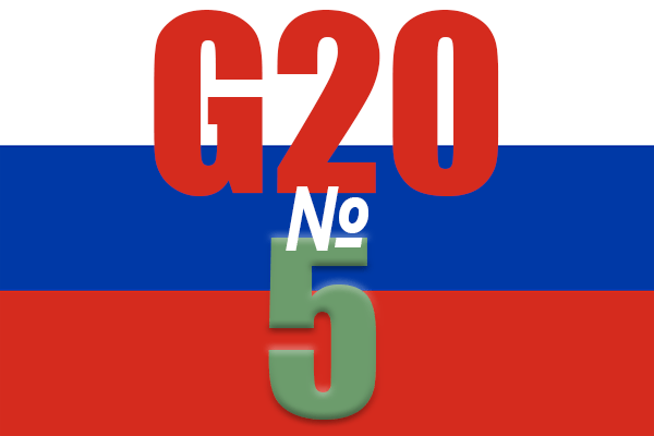 Россия стала пятой по темпам роста экономики в G20