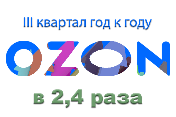 В III квартале оборот Ozon вырос в 2,4 раза
